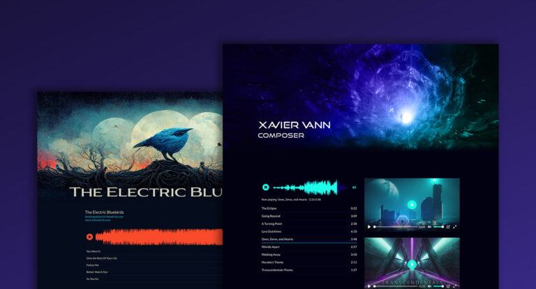 Image of two ReelCrafter demo reel examples.