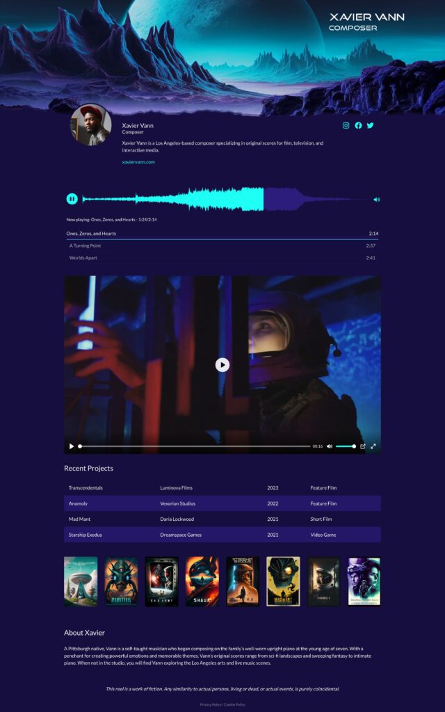 Composer Demo Reel Example
