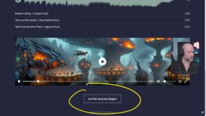 Composer demo reel call to action button example