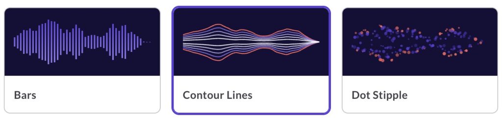 Waveform styles on ReelCrafter